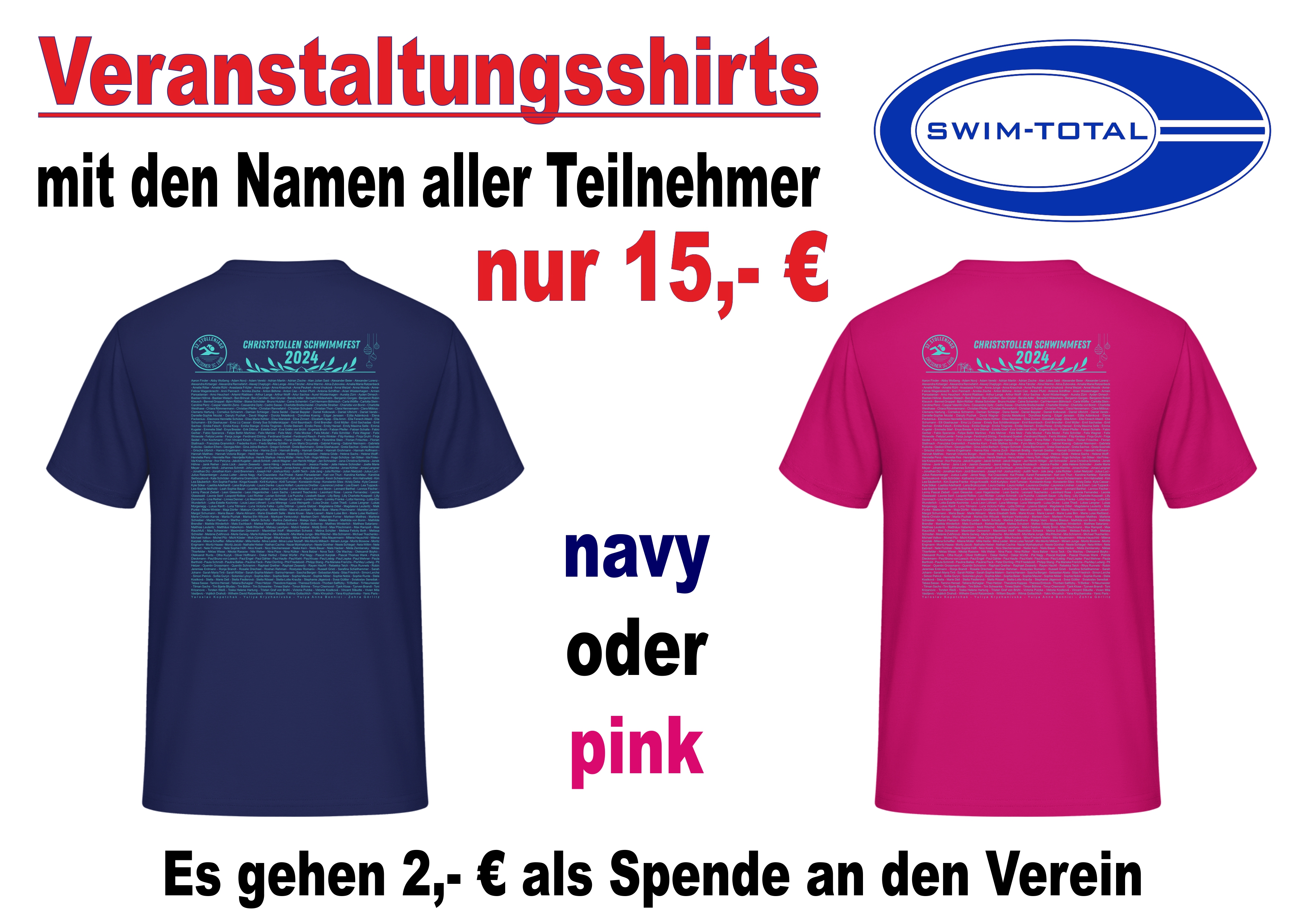 Shirt Inkl. Schrift 2024